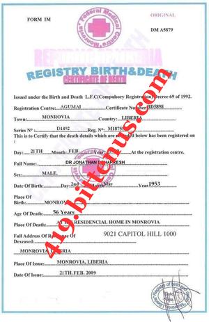 how to get a death certificate